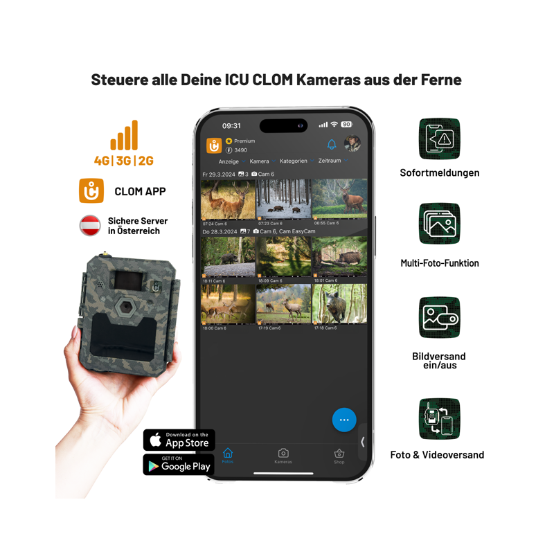 ICUserver CLOM Cam 6 – 4G/LTE Wildkamera